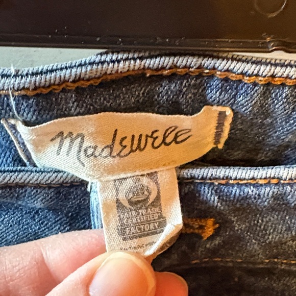 Madewell Women's Blue Straight Leg Jeans - Picture 3 of 4